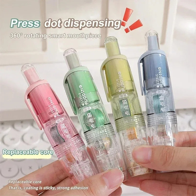 Glue Stick Pack - 5 メートル * 6 ミリメートル両面粘着ドット接着テープローラー DIY