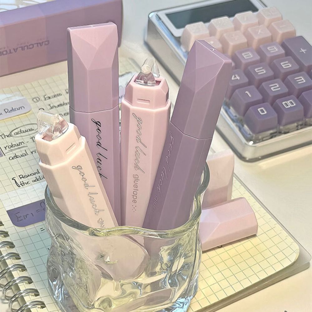 4 個新グラデーションカラードットのりテープ大容量消去可能な - Glue Stick Pack のレビューと価格