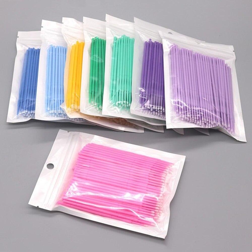 100 ピース/ロットマイクロブラシメイクアップまつげエクス - Glue Stick Pack のレビューと価格