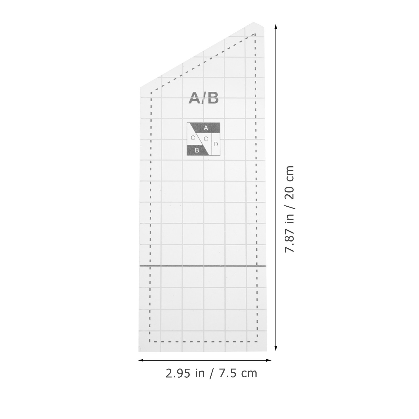 1セット。DIY用の透明キルティングテンプレート、パッチワー - Ruler Set Transparent のレビューと価格