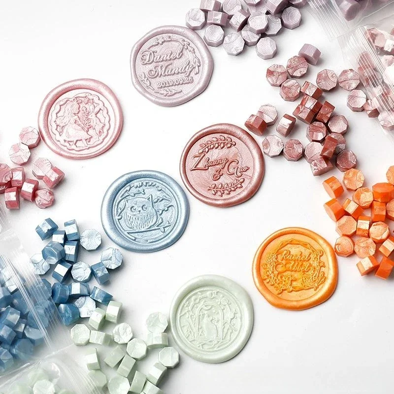100 ピースレトロシーリングワックスシールスタンプワックス - Wax Seal Stamp Kit のレビューと価格