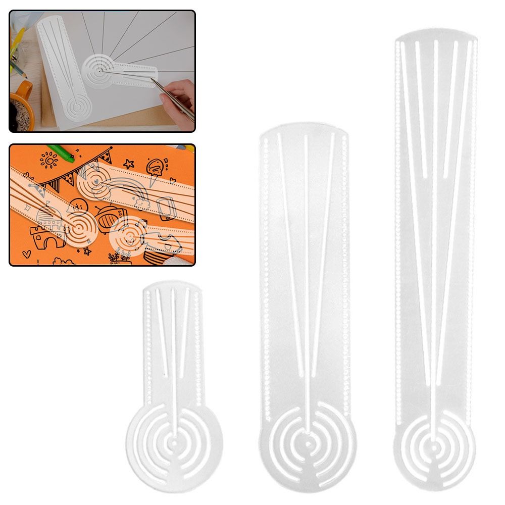 高品質多機能マンダラ描画テンプレート透明アクリル幾何学模様定 - Ruler Set Transparent のレビューと価格