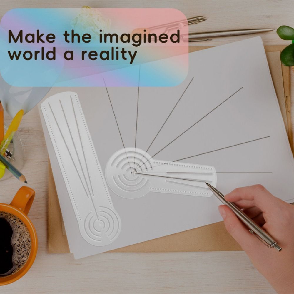 高品質多機能マンダラ描画テンプレート透明アクリル幾何学模様定 - Ruler Set Transparent のレビューと価格