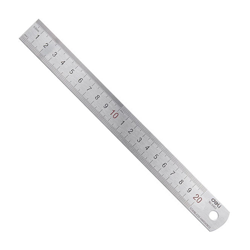 デリ20cmステンレス鋼金属ストレート定規mmインチ測定スケ - Stationery Office And School Supply Stores のレビューと価格