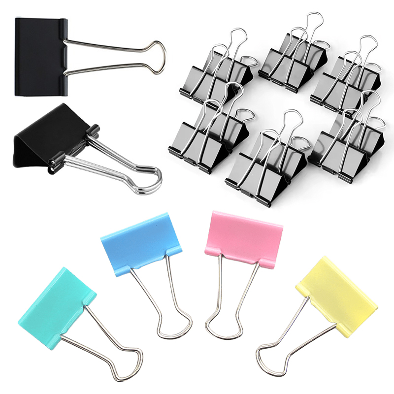 10 個 25 ミリメートルサイズ金属バインダークリップ黒カ - Office Stationery And Supply のレビューと価格
