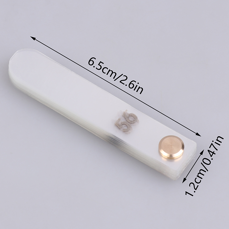 歯間エナメル質測定用器具56点セット、0.1mm透明プラスチ - Ruler Set Transparent のレビューと価格
