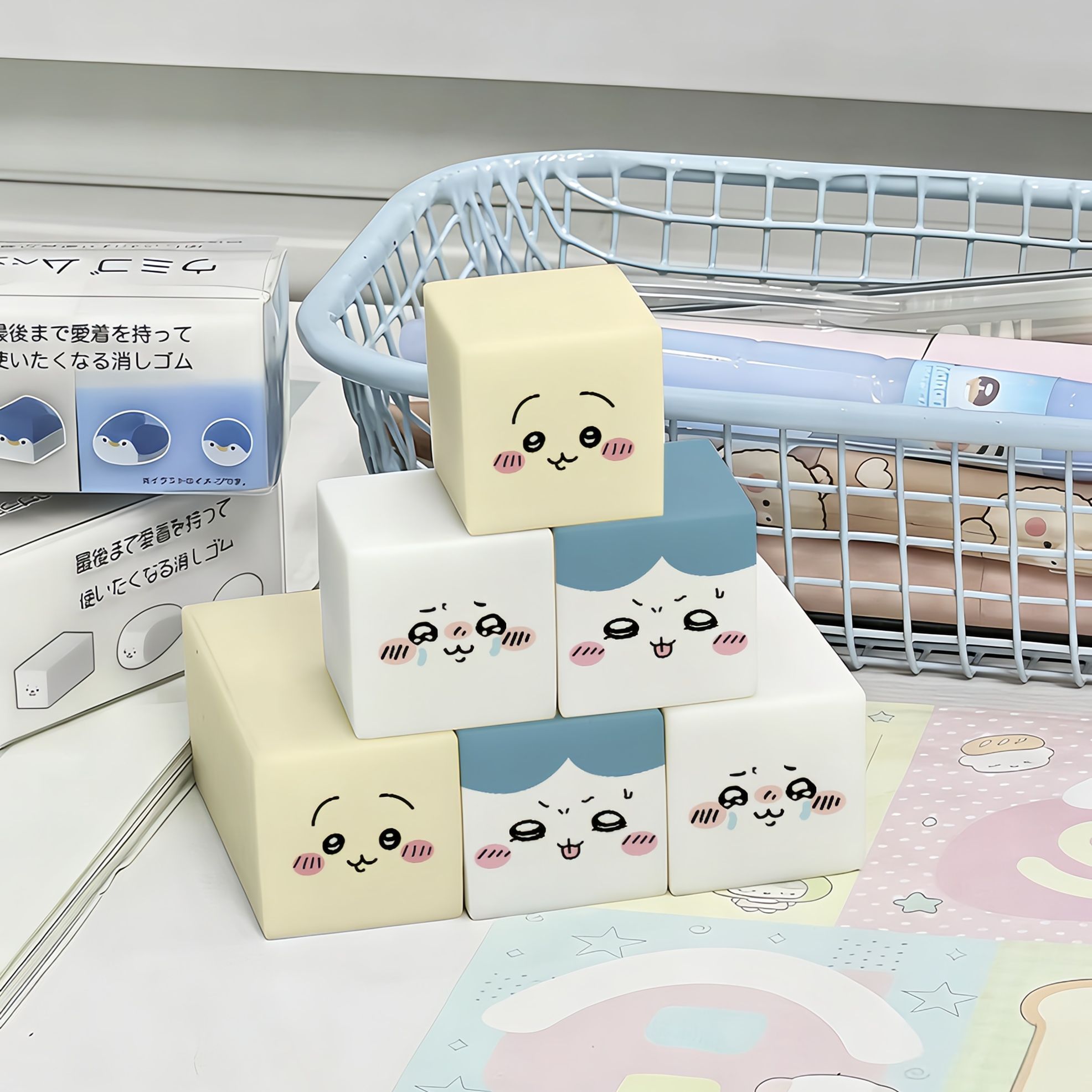 ちいかわ消しゴム かわいい漫画風ゴム製消しゴム 消しカスが少 - Stationery Warehouse のレビューと価格