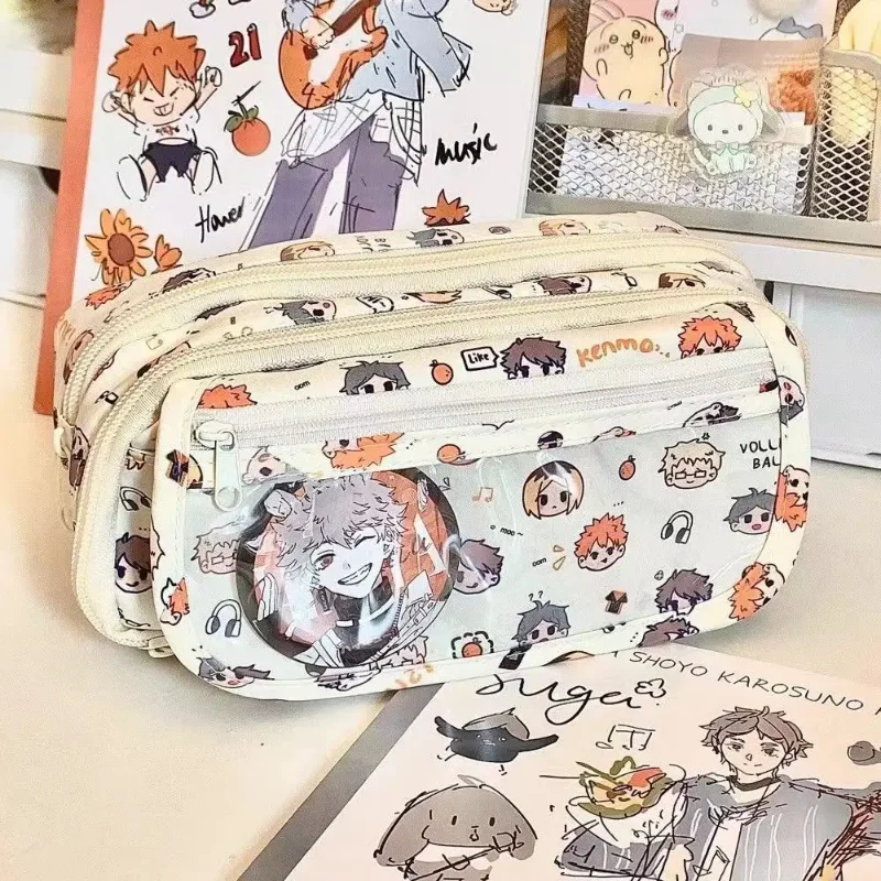 アニメ ハイキュー!! 痛絵柄のかわいいペンケース、漫画風文 - Stationery Warehouse のレビューと価格