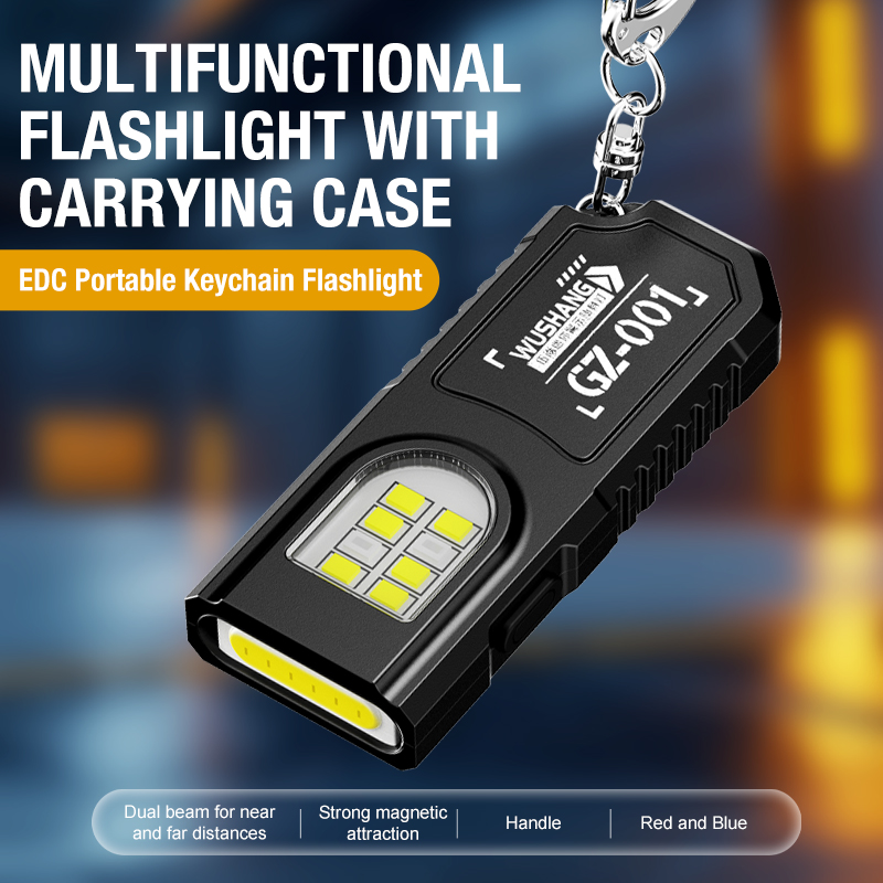 ポータブルキーホルダー LED COB 懐中電灯 USB 充 - Stationery Supply のレビューと価格