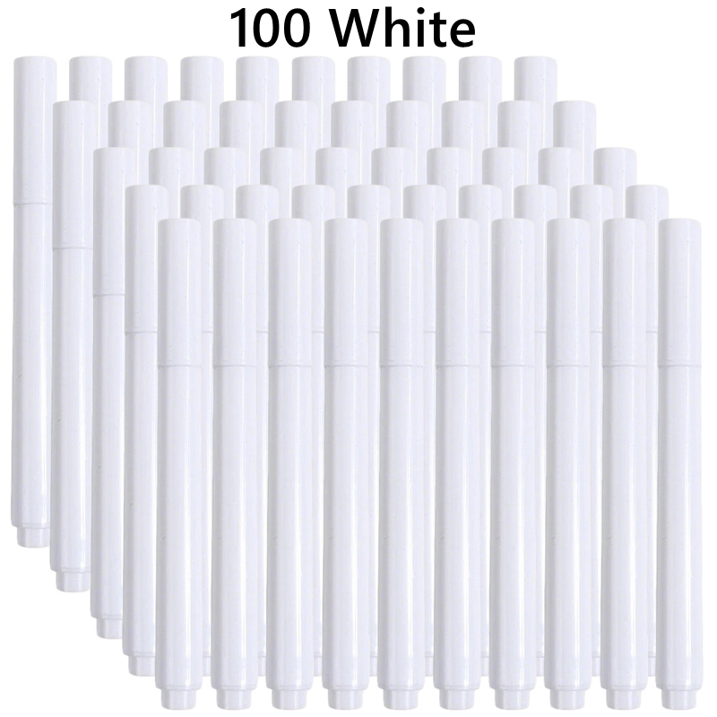 3-100 ピース/セット白/カラー液体チョーク消去可能なペ - Correction Fluid White のレビューと価格