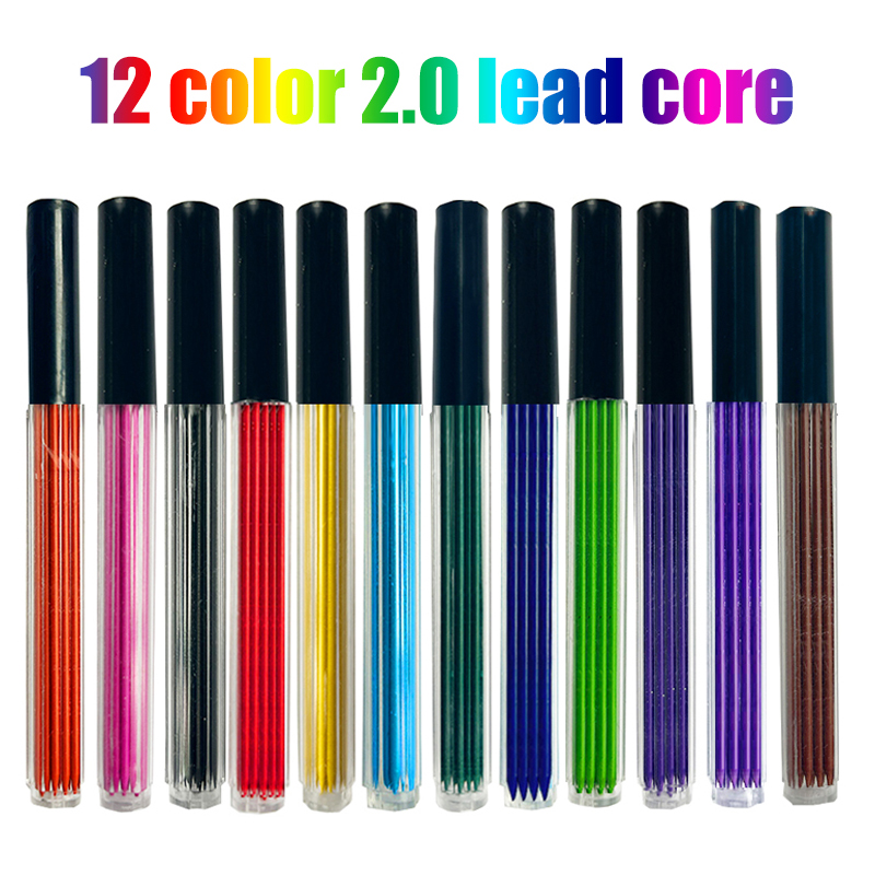 自動鉛筆用のHb交換可能リード、12色、2.0mm、学校、オ - Mechanical Pencil Lead のレビューと価格