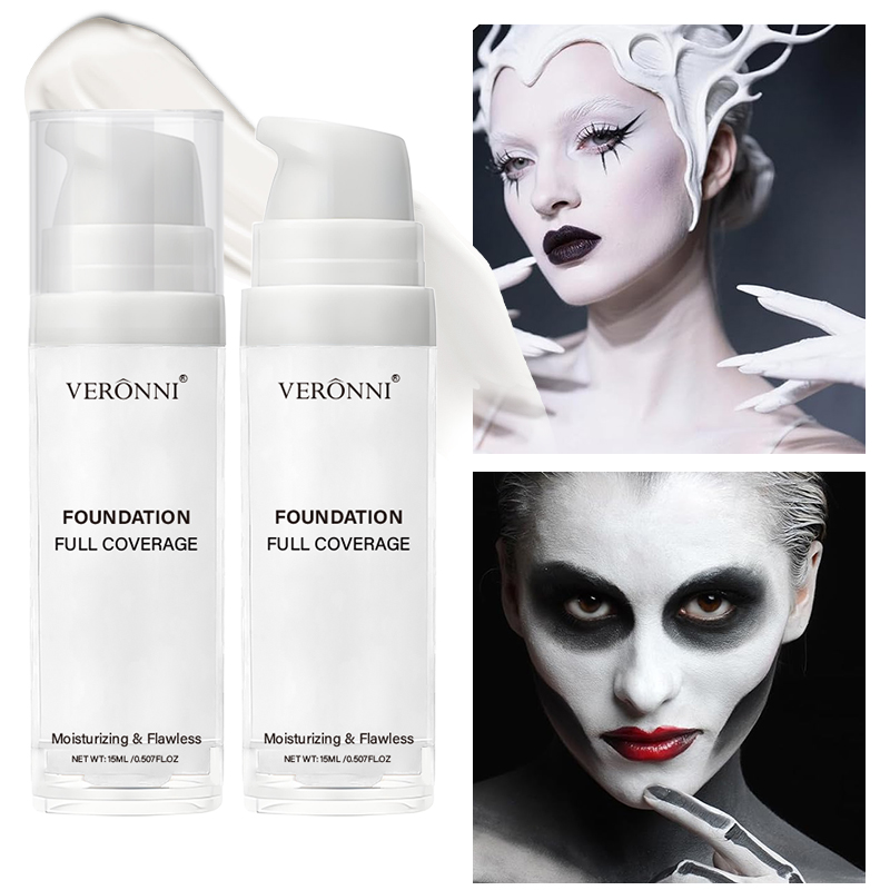 ハロウィン液体ゴス白メイクカラーマッチングファンデーションコ - Correction Fluid White のレビューと価格